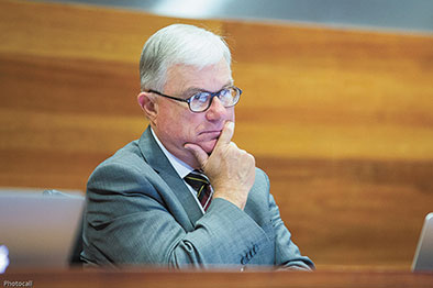 Justice Peter McClellan at the recent Royal Commission hearings in Melbourne