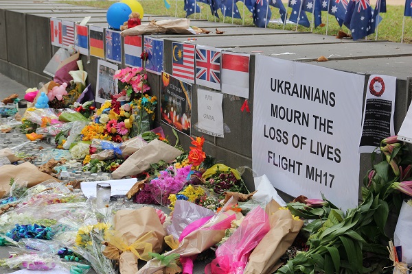 Photo taken from memorial to the passengers of Flight MH17