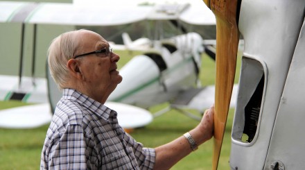 Keith George and Tiger Moth
