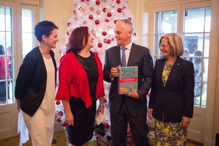 Prime Minister Malcolm Turnbull launched the Target UnitingCare Christmas Appeal at Kirribilli House.