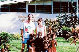 Paul and Gillian Tonson in Papua New Guinea