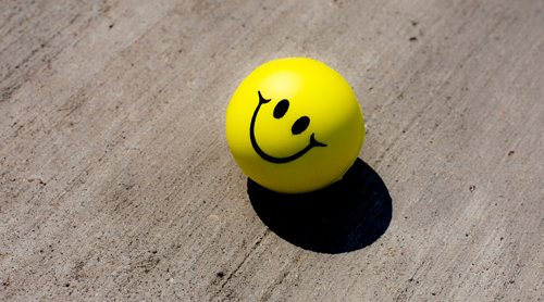 smiley stress ball 