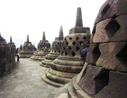 Borobudur temple outside Jogjarka