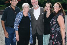 Carol and husband Rev Colin Gurteen with children from left Simon Gurteen, Helen Glyde and Kate Whitehead